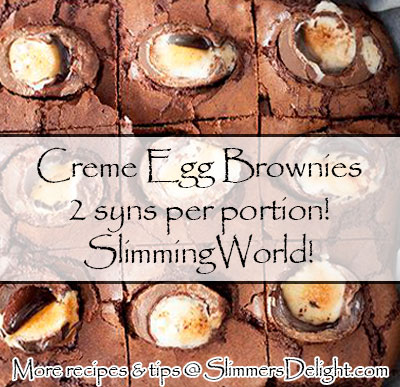 Creme Egg Brownies – Slimming World